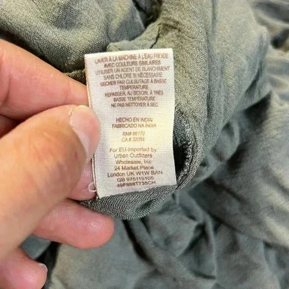 Free People Women's Green and Khaki Shirt Size M - Picture 6 of 6